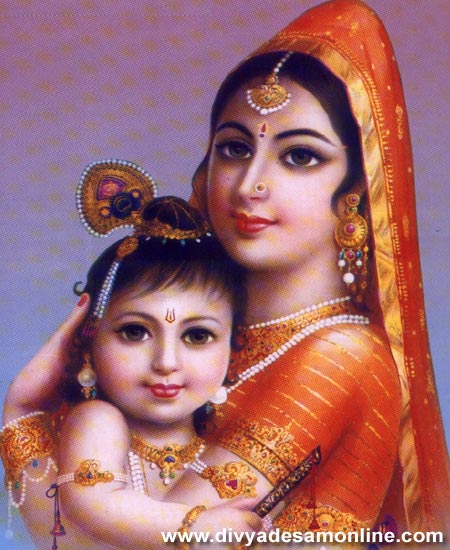 Sri Krishnar and Mother Yasodha