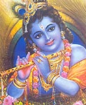Sri Krishnar holding flute