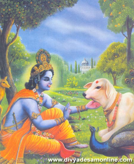 Sri Krishnar with Calf