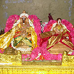 Sri Hayagreevar and Swami Desikar, Thiru Vaheendrapuram