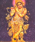 Sri Krishnar holding flute