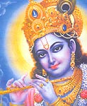 Sri Krishnar holding flute