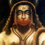 Hanuman in Dhyanam Position