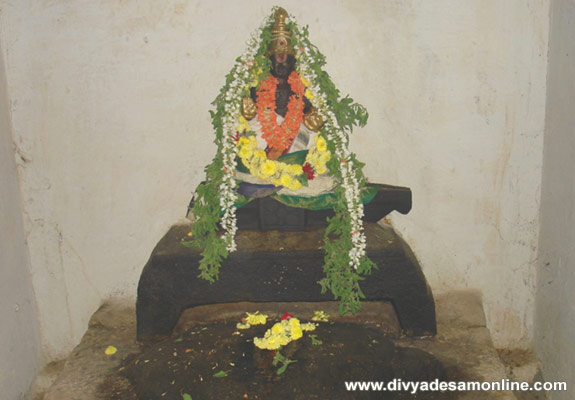 Swami Desikar in Koorma Peetam, Sathyagalam