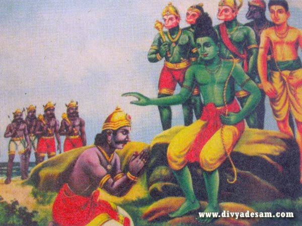 Vibheeshana Saranagati towards Sri Ramar