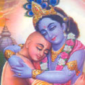 Sri Krishna and His Friend Kuselar