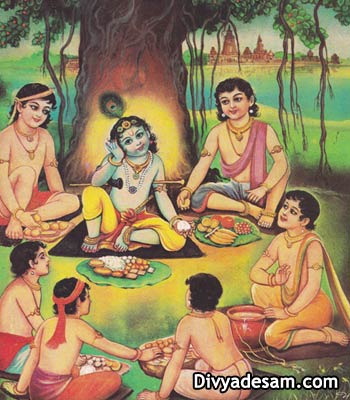Sri Krishnar and His friends