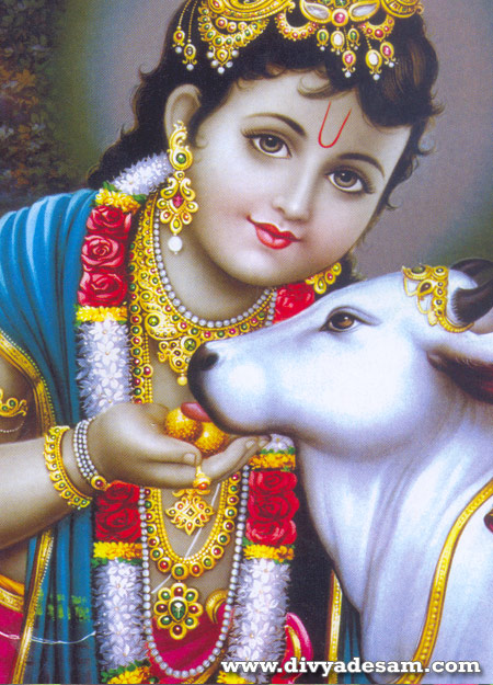 Sri Krishna and Calf