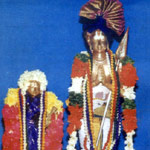 Thiru Mangai Alwar and Kumudha Valli Nachiyar