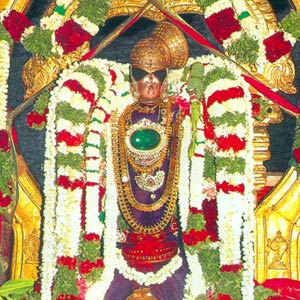 Sri Andal in Golden Chandra Prabhai