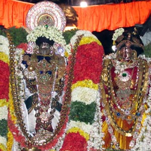 Sri Sowmya Narayana Perumal and Sri Andal, Thirukoshtiyur